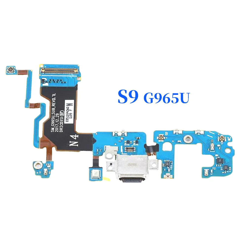Для samsung Galaxy S9 Plus G960F G965F USB Гибкий кабельный порт зарядное устройство разъем док-станция вилка плата компонент запасные части