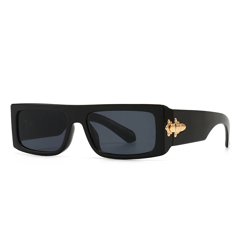 Mode Vintage Rechteck Sonnenbrille Frauen Männer Luxus Marke Designer Kleine Rahmen Flache Top Gradienten Sonnenbrille Für Weibliche UV400