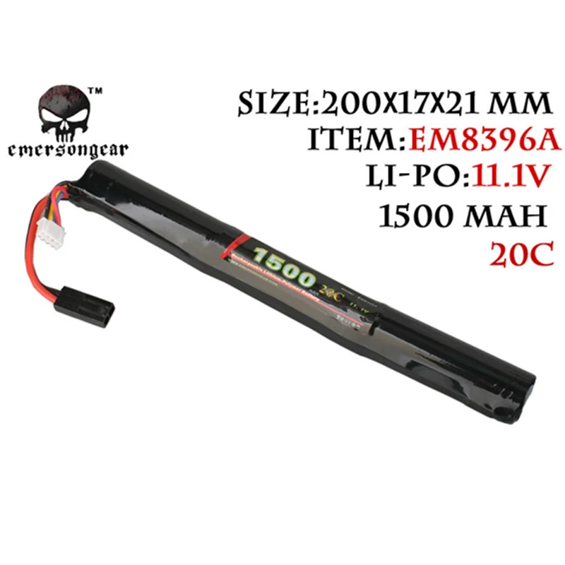 Emersongear Lipo power 11,1 V 1500mAh 15C 20C 30C батарея питания для страйкбола с вилкой Tamiya