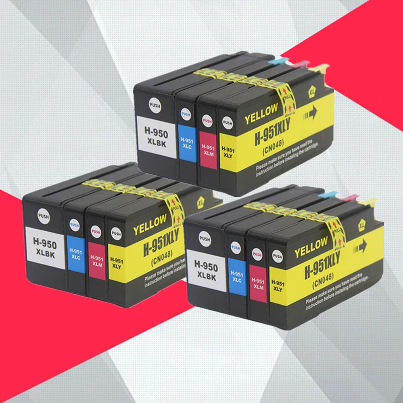 Картриджи для принтера HP 950XL 951XL 950 951 Officejet Pro 8100 8600 8610 8615 8620 8625 251dw 276dw 12 шт. в