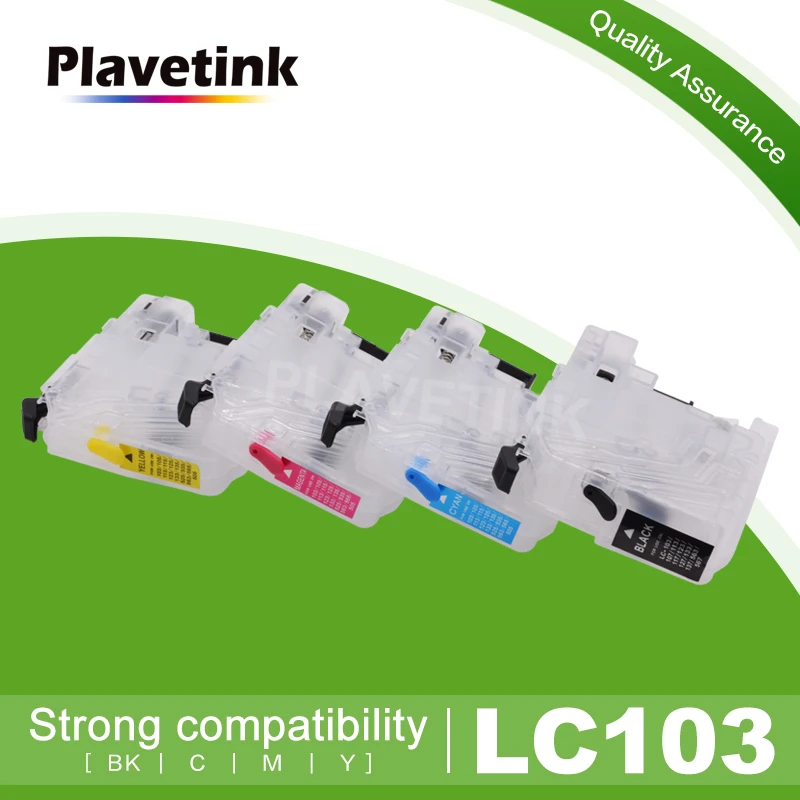 Чернильный картридж Plavetink 4 цвета Заправка для принтера LC 103 101 105 107 109 Brother LC103 XL MFC
