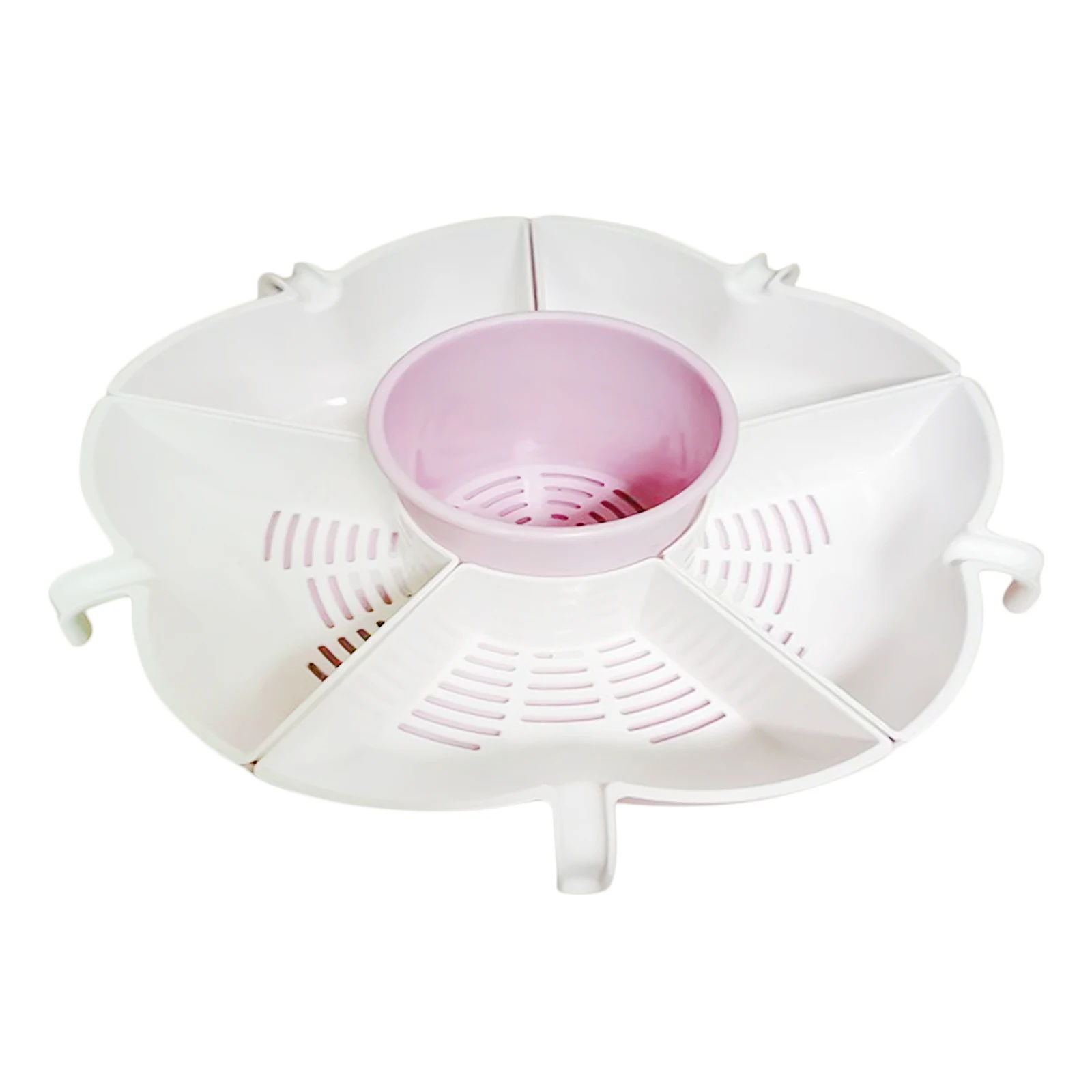 Rotatable Colander Kitchen Colander Fruit Vegetable Strainer/Basket 2 in 1