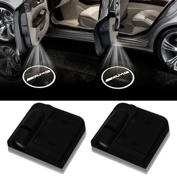 

2pcs Wireless Led Car Door Welcome Laser Projector Logo Ghost Shadow Light for Mercedes benz AMG w204 w203 w212 w211 w124 w210