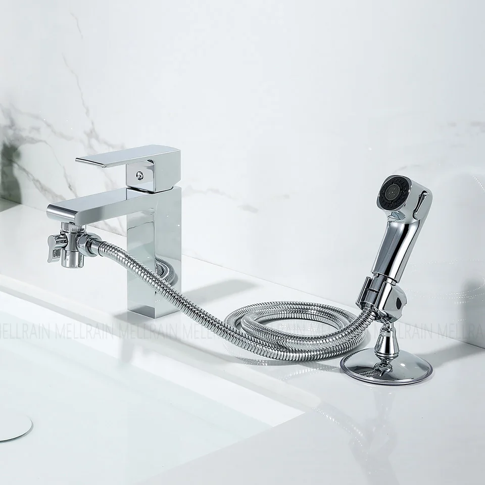 lavatório, Bidé Pulverizador Chrome Faucet Adapter para