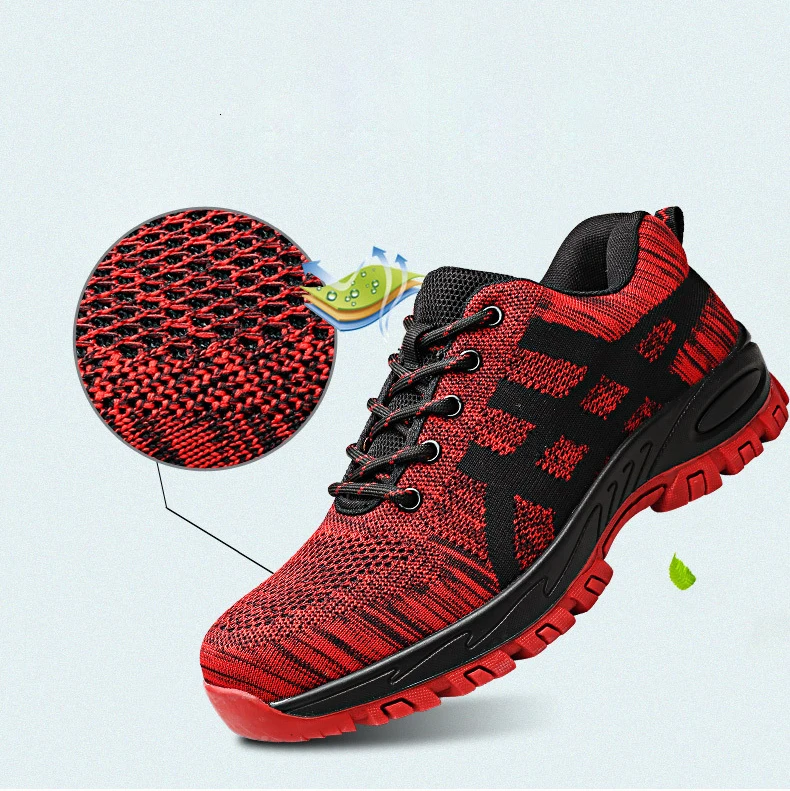 38-46 size work shoes safty steel mid-plate Wilderness Survival ankle Anti-smashing safety boots#GHA01