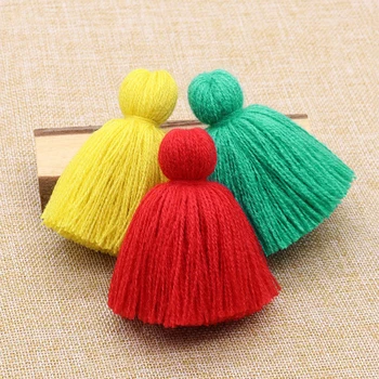 

10pcs 8cm Fluffy Acrylic Fat Tassel Fringe Pendants DIY Crafts Curtains Garments Bags Suitcases Decor Tassels Trim Accessories