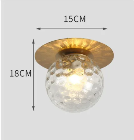 gold ceiling lights Modern Glass Ball Ceiling Light Fixture Bedroom Room Small Lamp Hallway Stairs Aisel Home Lighting Lamparas De Techo Colgantes gold ceiling lights Ceiling Lights