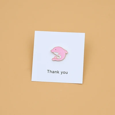Cute Pin Whale Hard Enamel Pin Lapel Pin Brooches Badges - Цвет: dolphin