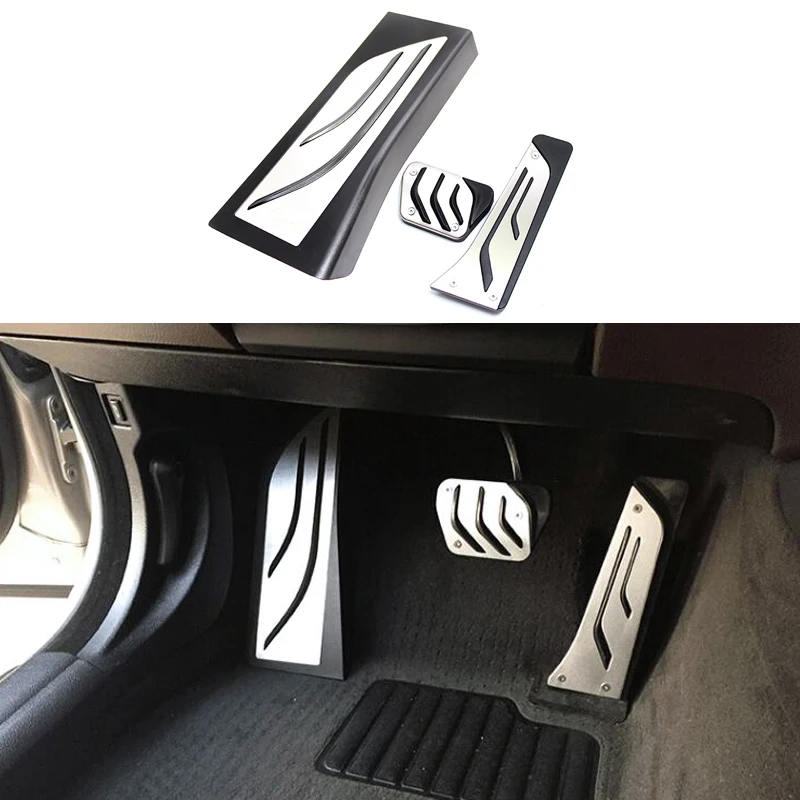 3pcs/set LHD For BMW X5 G05 2019 2020 AT Foot Pedal Accelerator Gas Fuel Brake Rest Footrest Pad Cover Trim | Автомобили и