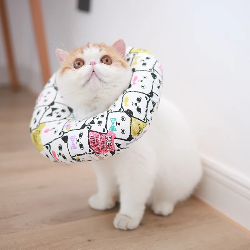 Pet Elizabeth Circle Doughnut удобный и мягкий ошейник для защиты от царапин и вылизывания головы