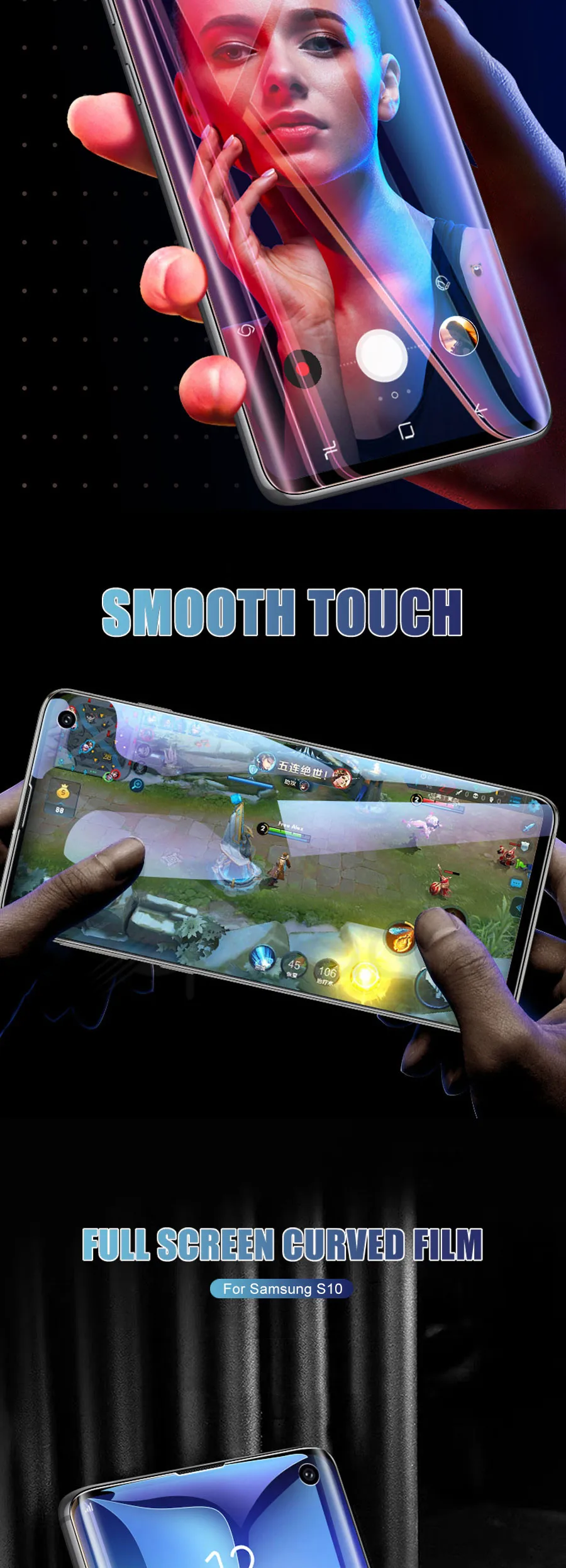 30D Гидрогелевая пленка протектор экрана для samsung Galaxy S10 S9 S8 Plus S10e A6 A8 Plus S7 Edge Защитная пленка для экрана