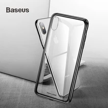 Baseus, 0,6 мм, стеклянный чехол для iPhone XS, XR, XS Max, Беспроводная зарядка, мягкий ТПУ, для iPhone XR, Xs Max, задняя крышка, чехол, полная защита