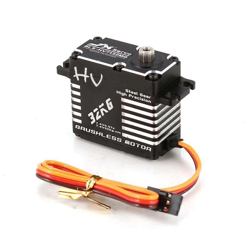 JX BLS-HV7132MG 32 кг металлическое рулевое управление цифровой шестерни HV бесщеточный сервопривод с высоким напряжением для радиоуправляемого автомобиля робота самолета дрона