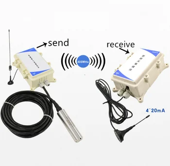 

20Km radio liquid level transmitter content gauge 433MHz Transmission 4-20mA 0-5V 0-10V 1Km 1-10m range level water level sensor