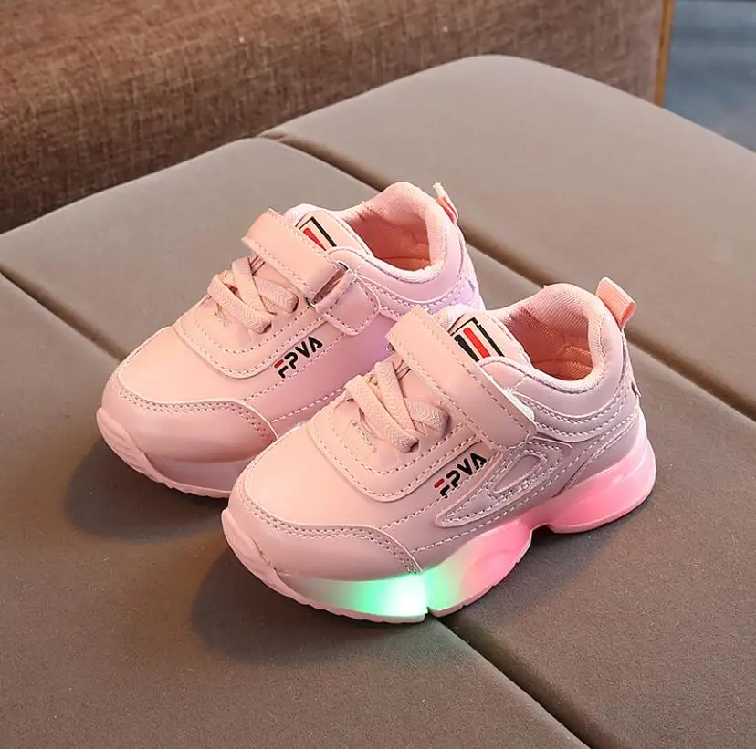 Child Sport Shoes Spring Luminous Breathable Kids Boys Net Shoes Girls Anti-Slippery Sneakers With Light Running sports shoes kids sneakers kids shoes kids sports shoes