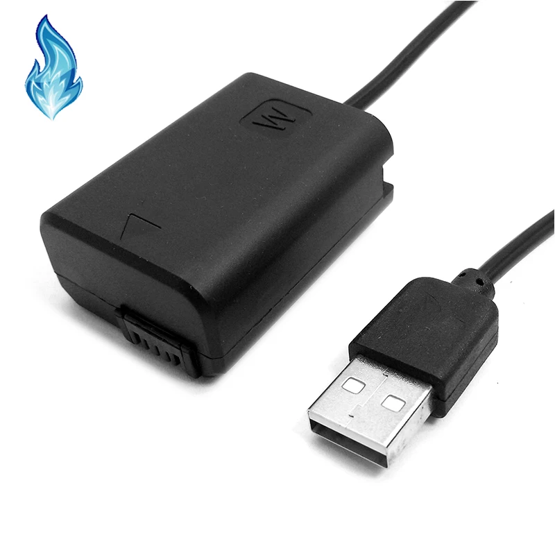 USB адаптер переходник AC-PW20 NP-FW50 спирали для sony Камера Alpha NEX F3 5R 5T 3N 5N A33 A37 A55 A7 A5100 A6000 A6300 A6500