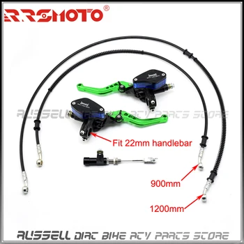 

1200mm/900mm hose Hydraulic Clutch Lever Brake Master Slave Cylinder Knitting oil hose 125cc ~ 250cc Dirt Pit Bike Motorcycle