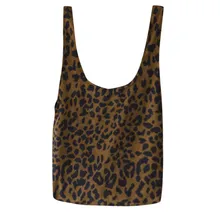 Новые женские сумки на плечо с леопардовым принтом, модные вместительные сумки-тоут, переносные сумки для покупок, тканевая сумка с леопардовым принтом, Прямая поставка