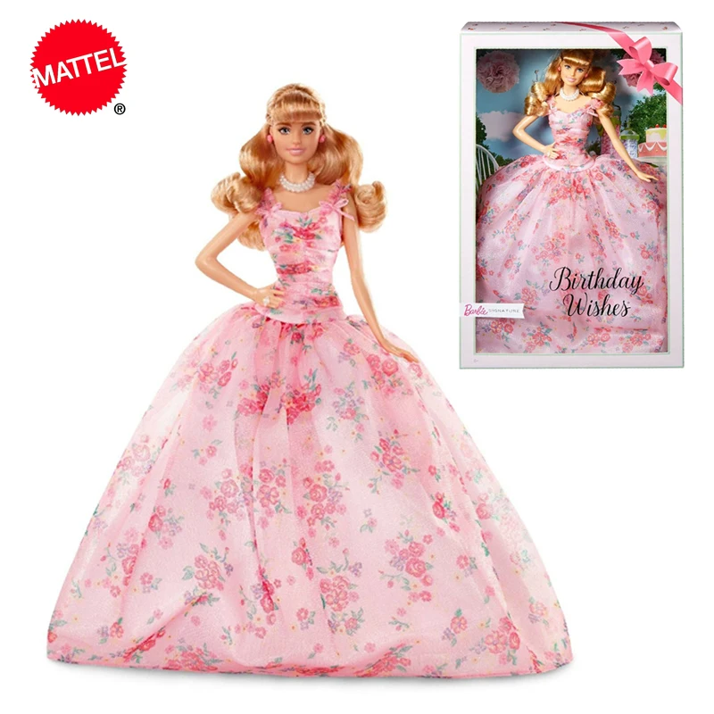 Оригинальная кукла Барби Mattel новые пожелания на день рождения Коллекционная