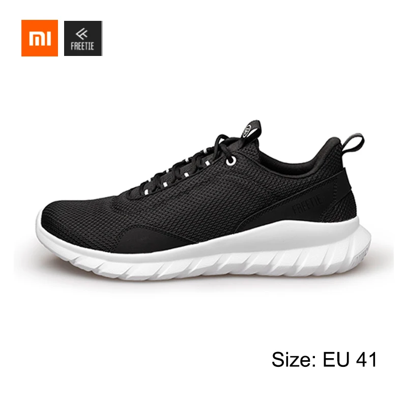 Black 41 Xiaomi FREETIE 39-44 размера плюс MIJIA спортивная обувь светильник дышащий вязаный город кроссовки для бега на открытом воздухе спортивная обувь - Цвет: Black 41