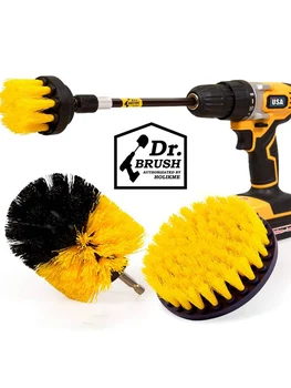 

Brush Power Scrubber Cleaning Brush Extended Long Attachment Set All Purpose Drill Scrub Brushes Kit for Grout, Tile, Bathroom