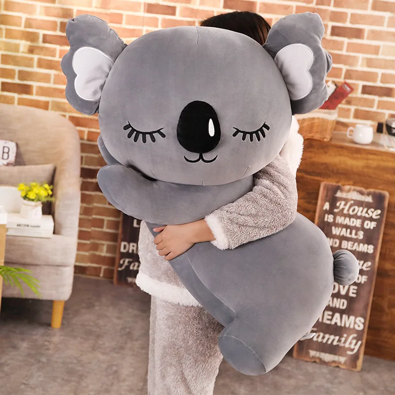 New Simulation Koala Plush Toy Soft Cartoon Animal Koala Kawaii Stuffed Doll Bed Sofa Pillow Nap Pillow Friends Christmas Gift