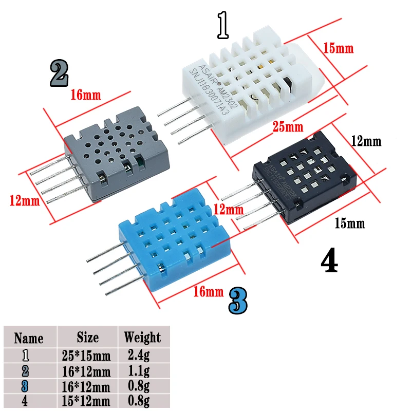 DHT11 DHT22 AM2302B AM2301 AM2320 цифровой датчик температуры и влажности AM2302 датчик температуры и влажности для Arduino