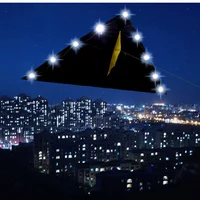 Outdoor Fun Sports New 2m Power  Delta LED Kite  With Handle And Line Good Flying 1