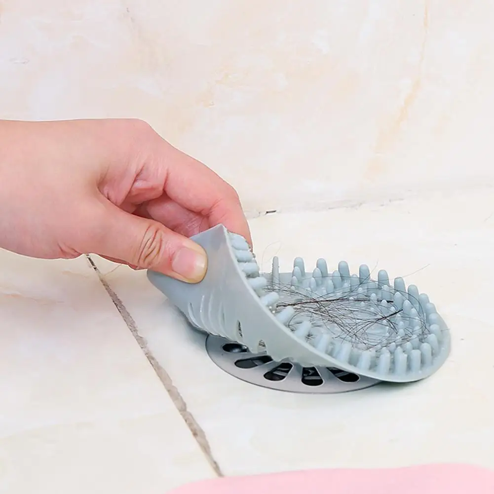 Silicone Catcher Shower Drain Cover Hair Stopper Filter Rubber Sink Strainer Protector For Bathtub Kitchen Bathroom Floor Drain