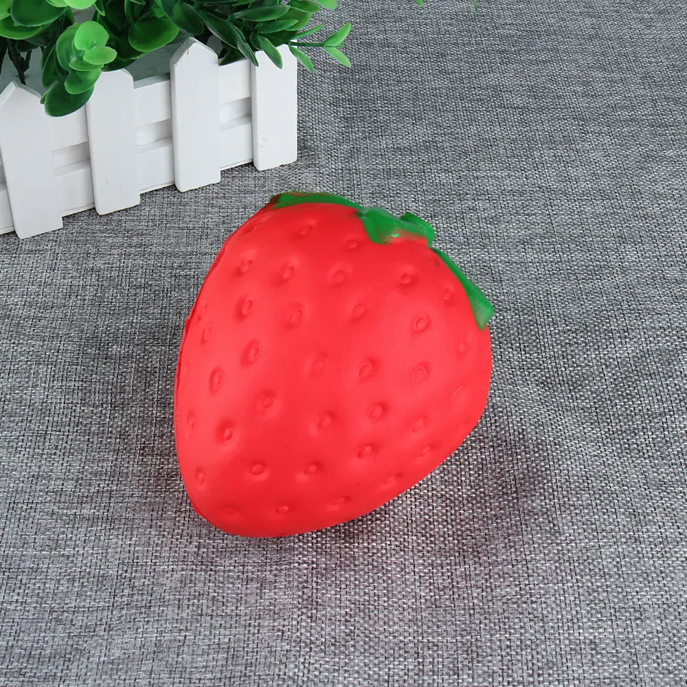 Мягкая игрушка розовый красный клубника медленно поднимающаяся антистрессовая игрушка мягкая сжимаемая Милая эластичная игрушка подарок