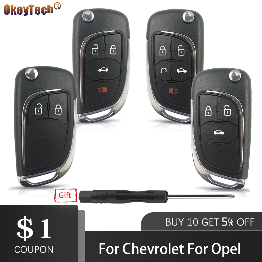 Автомобильный ключ OkeyTech для Opel Vauxhall Insignia Astra Chevrolet Lova Aveo Cruze Buick модифицированный