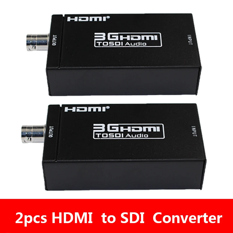 

2pcs Mini 3G HDMI to SDI Converter Adapter FUll HD 1080p To BNC SD/HD-SDI/3G-SDI Multimedia HD Video Converter