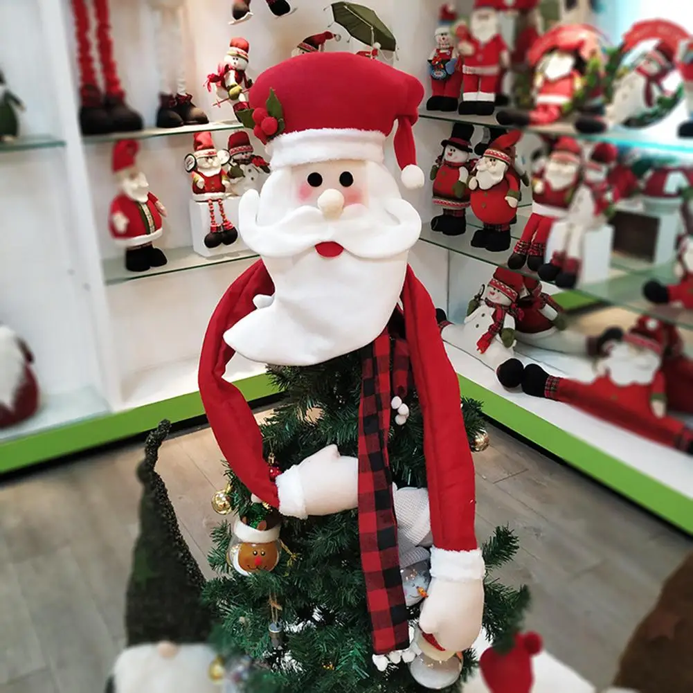 Рождественская елка наружное декорирование елки украшения Рождественская Шляпа Санты дерево наружное декорирование s Снеговик Санта