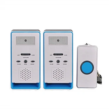 

Home 2 In 1 Wireless Patient Emergency Care Pager Alert Call Button Elderly Monitor For Old People Or Sick Person(Blue)