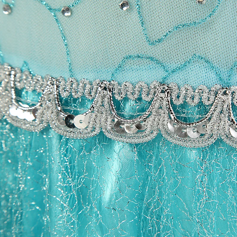 Fancy Baby Girl Princess Dresses for Girls Elsa Costume Bling Synthetic Crystal Bodice Elsa Party Dress Kids Snow Queen Cosplay girls dress princess costume kids clothes