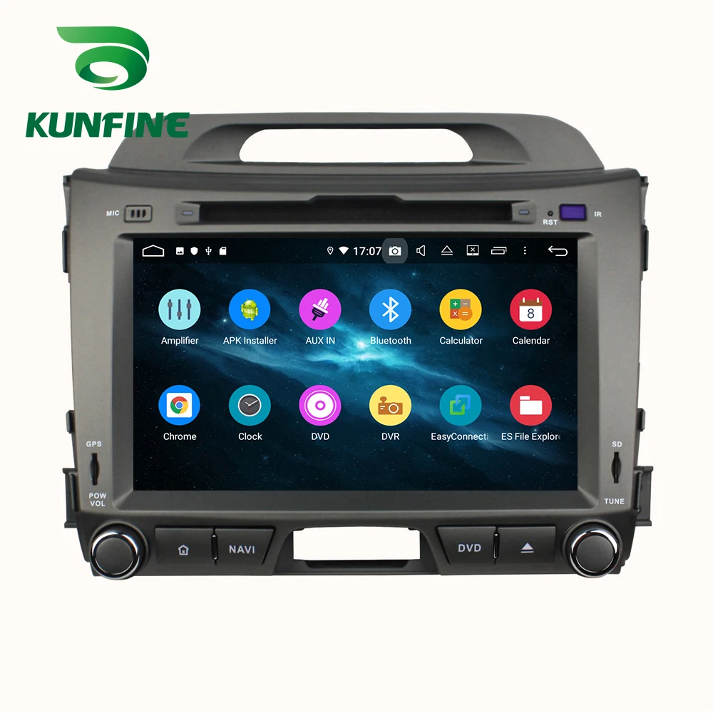 Top Android 9.0 Octa Core 4GB RAM 64GB Rom Car DVD GPS Multimedia Player Car Stereo for KIA SPORTAGE 2010-2015 Radio Headunit 3