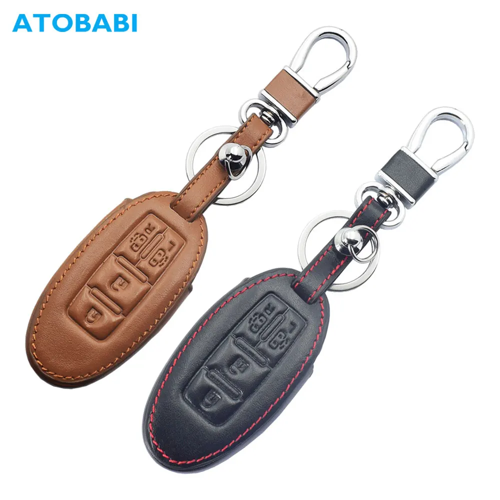 Real Leather Car Key Case For Nissan Quest MPV Elgrand NV200