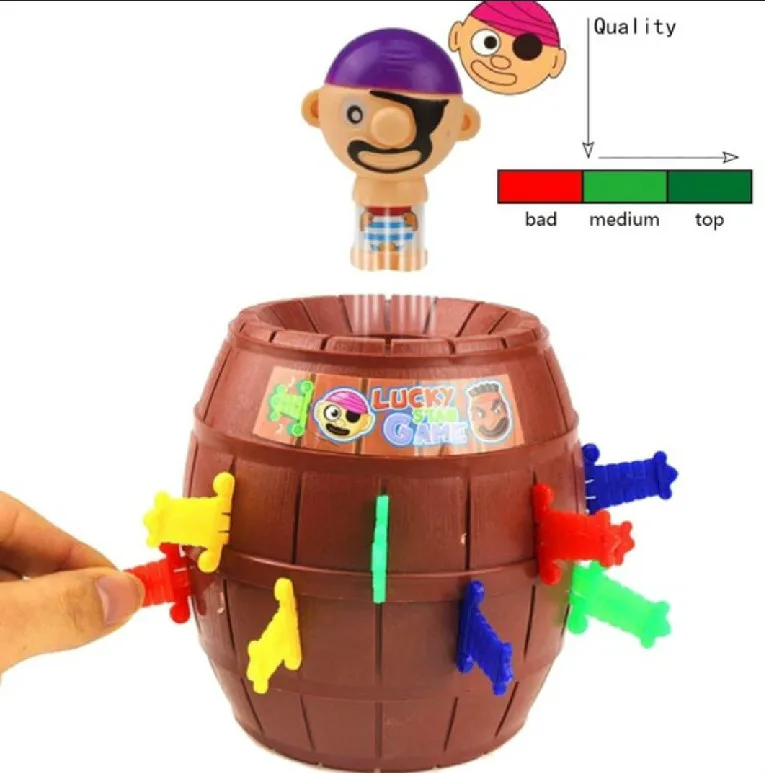 Рождественский подарок, детская забавная игрушка-гаджет, игра "Пиратский бочонок"