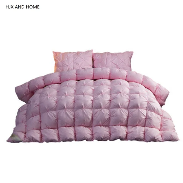 Juste de couette en coton matelassé de luxe, 95% duvet d'oie, couverture d'optique d'hiver, confortable dédiée aux hôtels cinq étoiles, document solide 1
