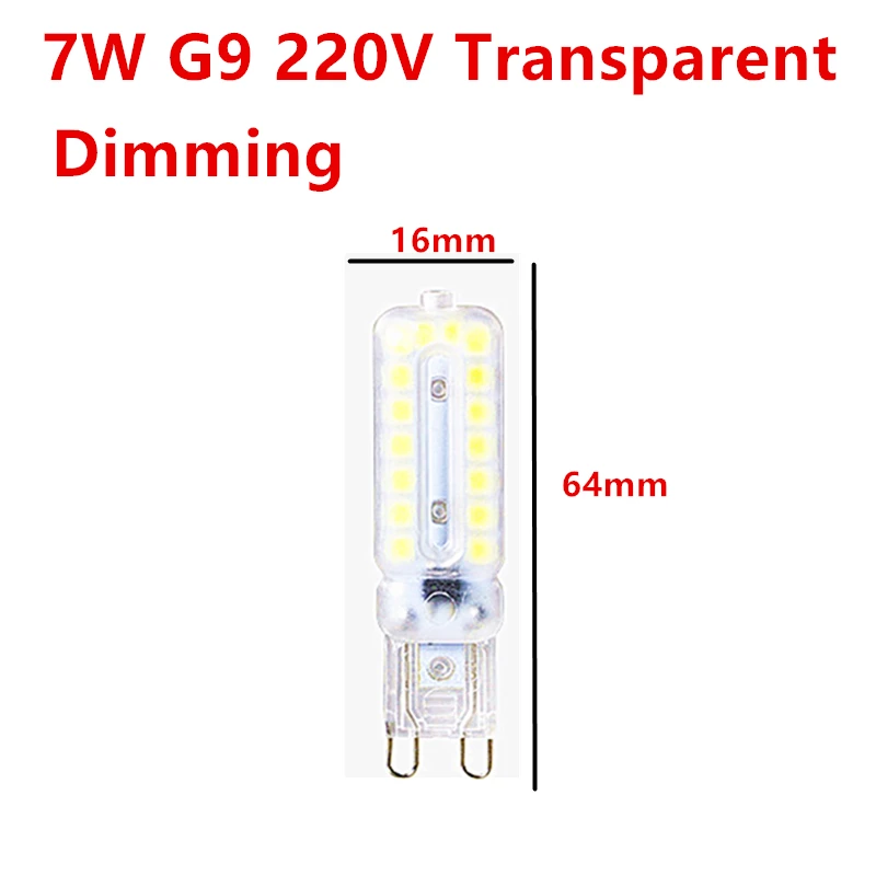 10PCS LED Bulb 3W 5W G9 Light Bulb Dimmable AC 220V LED Lamp SMD2835 Spotlight Chandelier Lighting Replace 20w 30w Halogen Lamp