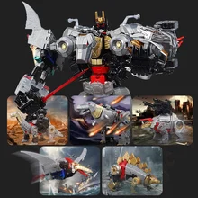 BMB трансформация Dinoking Volcanicus Grimlock Slag Sludge Snarl Swoop slash Dinobots 5в1 сплав фигурка робота игрушки BMB трансформация Dinoking Volcanicus Grimlock Slag Sludge Snarl Swoop slash Dinobots 5в1 сплав фигурка робота игрушки