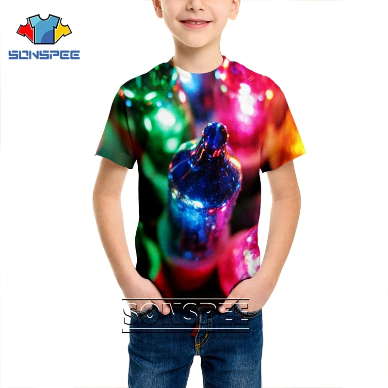 Fashion T-shirt 3D print Christmas Shirts Men Women Anime Child Streetwear Santa Claus T shirt Harajuku Kids Tshirt Xmas Clothes - Цвет: 19