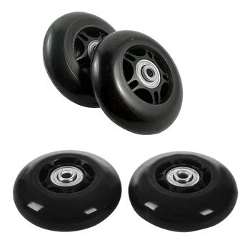 

4 Set Luggage Suitcase Replacement Wheels, 2 Set OD 80Mm & 2 Set 70X2m