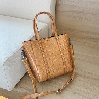 

[BXX] High Capacity PU Leather Crossbody Bucket Bags For Women 2020 Elegant Shoulder Handbags Female Travel Totes Hand Bag HN630