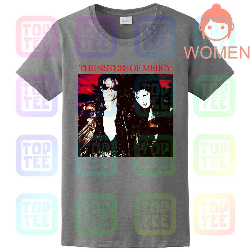Women Grey Новая Черная футболка «SISTERS OF MERCY THIS CORROSION'87 DARK WAVE THE MISSION S-XXL» - Цвет: Women Grey