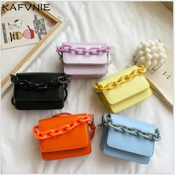 

KAFVNIE mini children handbag high-end PU children shoulder bag pink candy coin purse chain bag coin purse bag wholesale2020