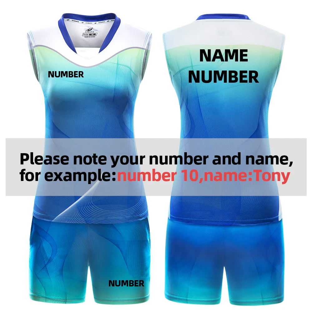 volleyball Jersey Camiseta Voleibol Shirts Kit Breathable Sublimation Printing Volleyball Uniform For Men Women