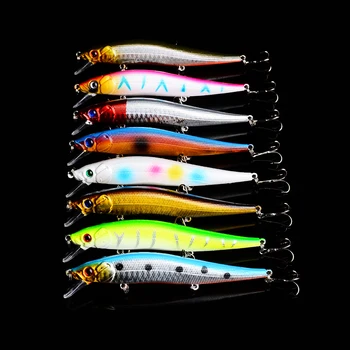 

400pcs quality Minnow Fishing Lures 11.5CM 13.6G 6# Hooks winter fishing Tackle Pesca Wobbler isca Artificial Swim bait