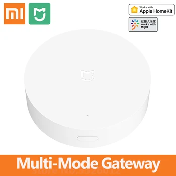 

Xiaomi Mijia Multi-Mode Gateway ZigBee 3.0 WIFI Bluetooth Mesh Smart Hub Auto Remote Control with Mi Home app Multifunctional