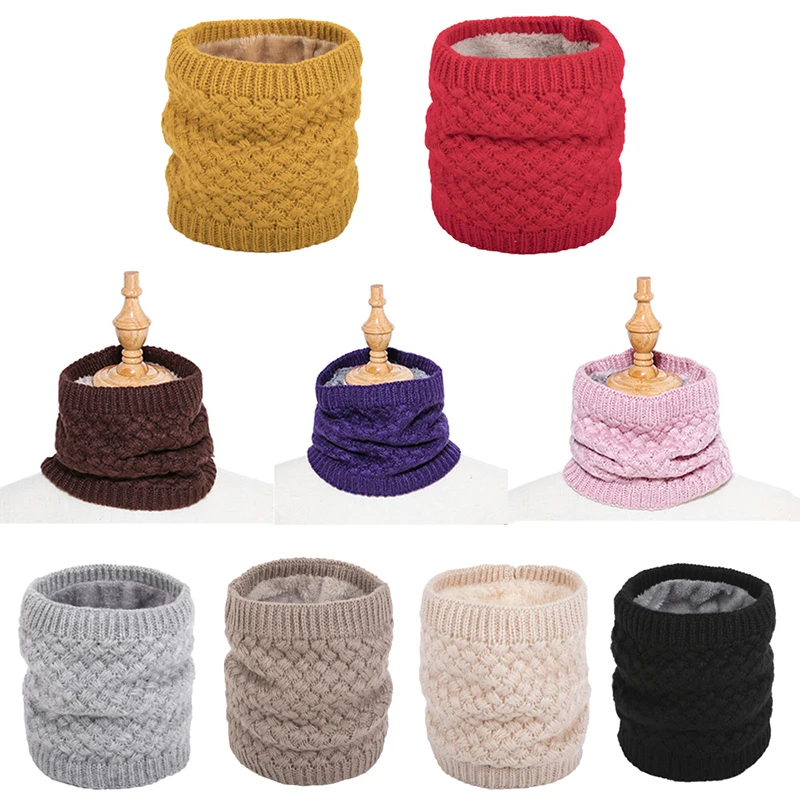 Outdoor Winter Scarves Warm Brushed Knit Neck Warmer Circle Go Out Wrap Cowl Loop Snood Shawl Ski Climbing Scarf For Men Women | Спорт и